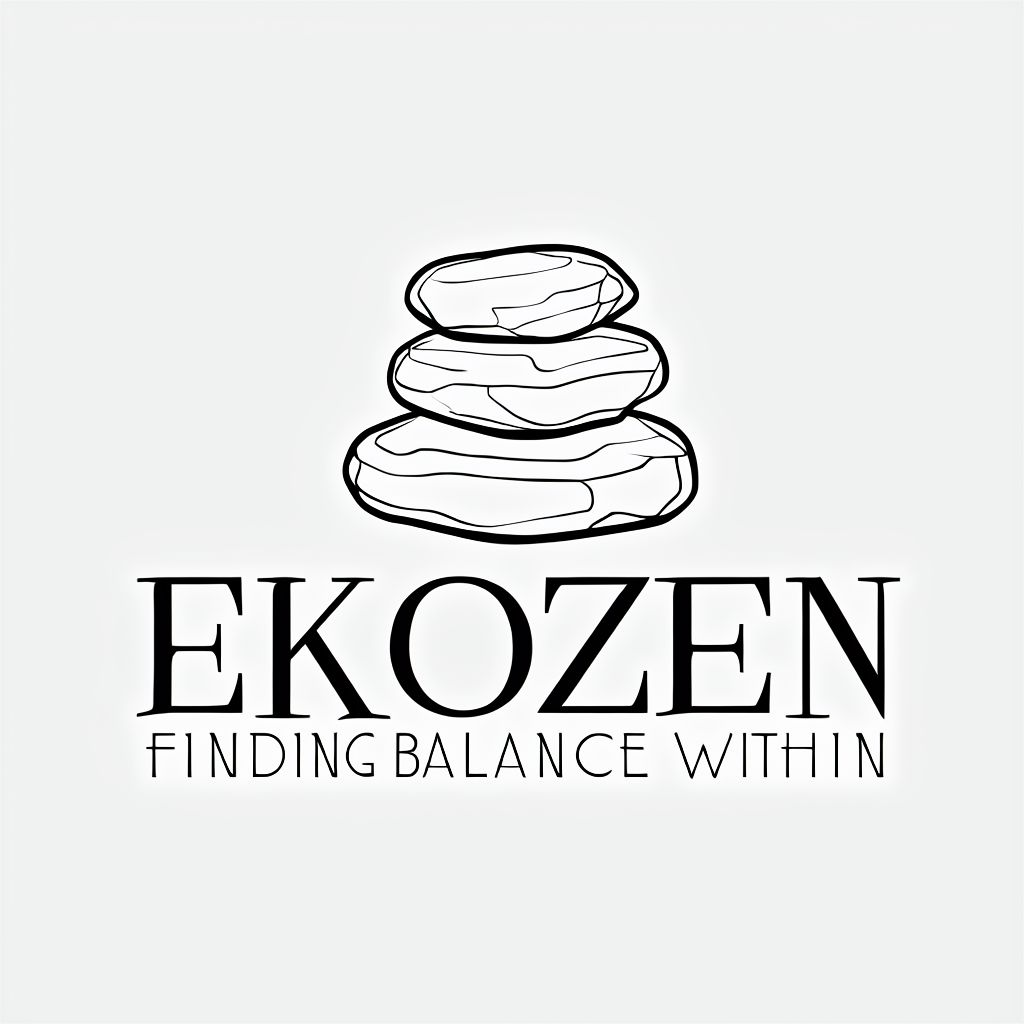 Ekozen — Finding Balance Within, logo met gestapelde stenen
